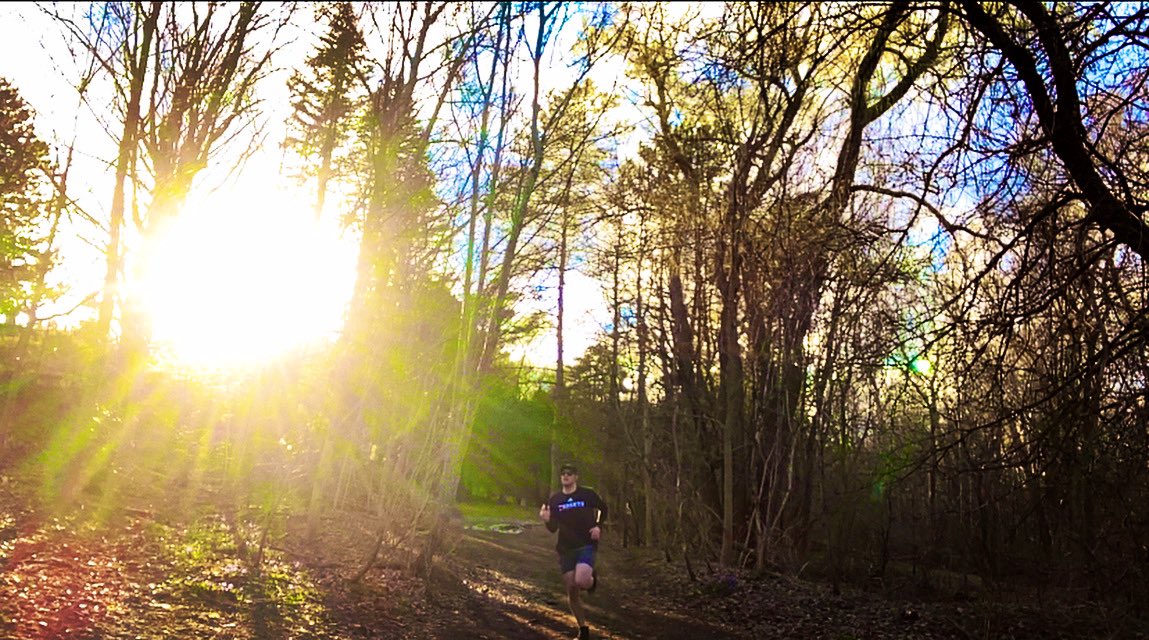 Beautiful evening after a rainy day in #thesix. I got back out on the trails this evening for a good cause, helping @biggerthanthetrail shine light on mental health. Check out link in bio - more to come! #wearebttt