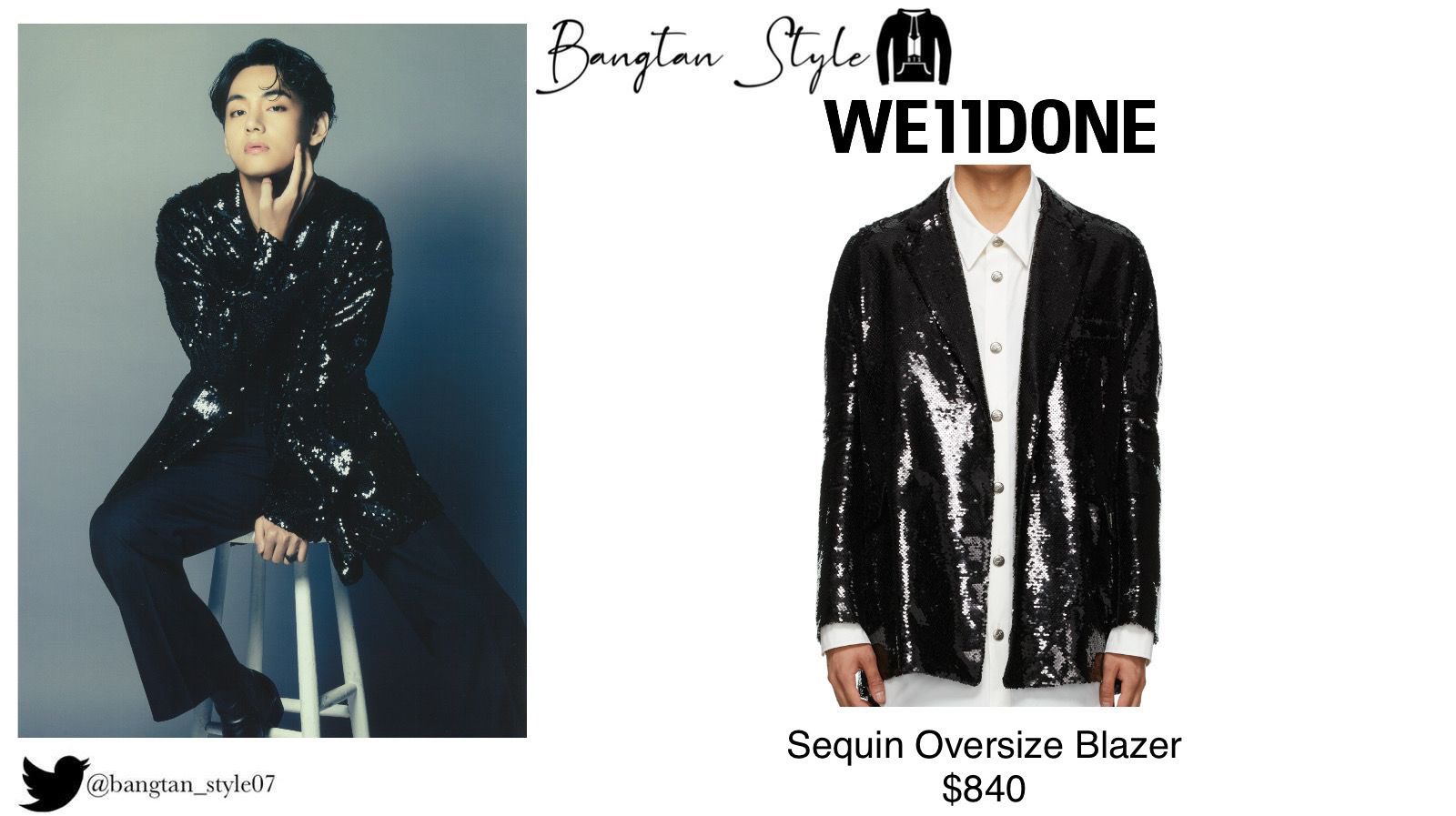Bangtan Style⁷ (slow) on X: Twitter Post 210912 Namjoon wears Fear of God  Seventh Collection FG T shirt ($250) & Louis Vuitton Steamer XS ($2430).  #RM #BTS @BTS_twt  / X
