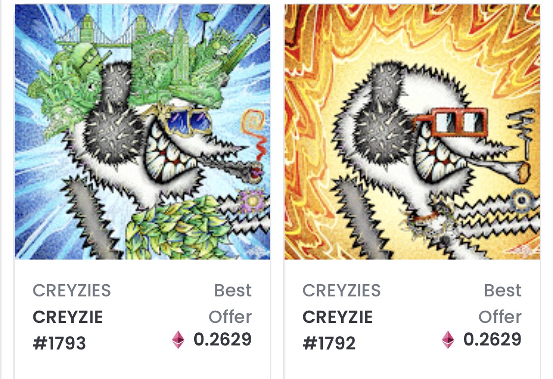 My new mfer fam members thanksnto <a href="/CREYZIES/">CREYZIES</a> ‼️