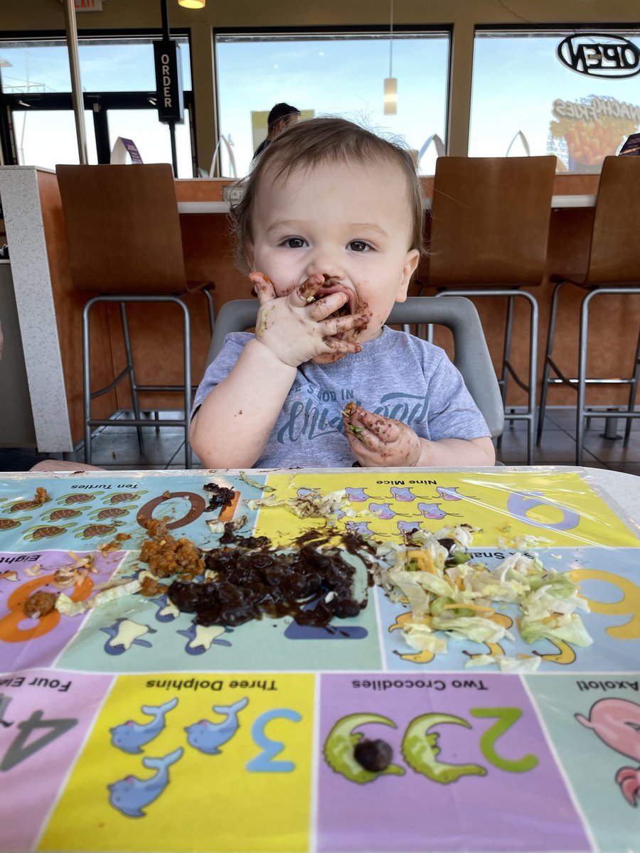 skylewis91's tweet photo. @tacobell look no further, we’ve found your biggest (and smallest) fan https://t.co/0yztYL1BpQ