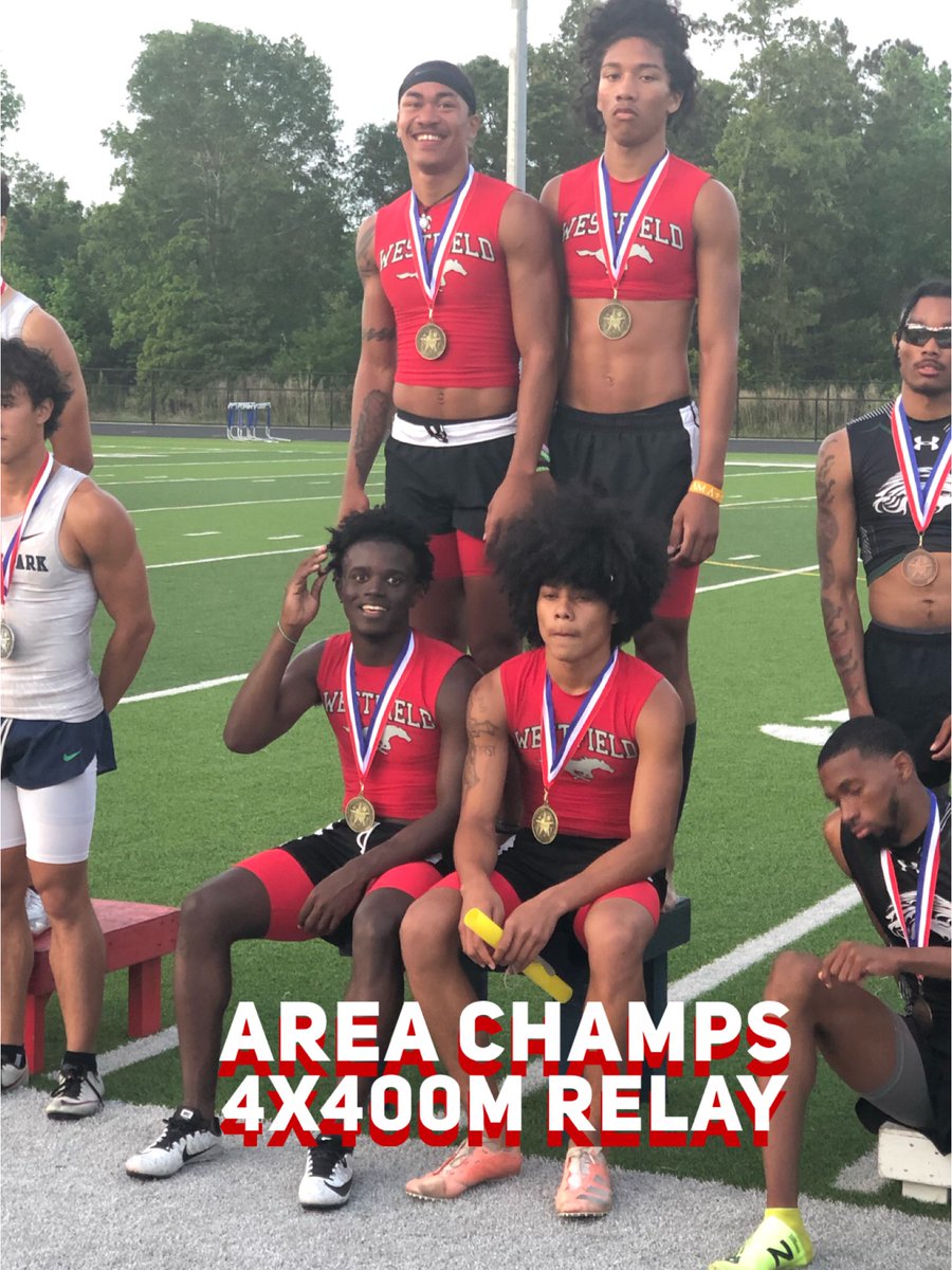 fb_westfield's tweet photo. Congratulations to our relay teams advancing to the regional track meet in Waco, TX! @TrackWestfield AREA Champs!! https://t.co/EMVRjghNF3
