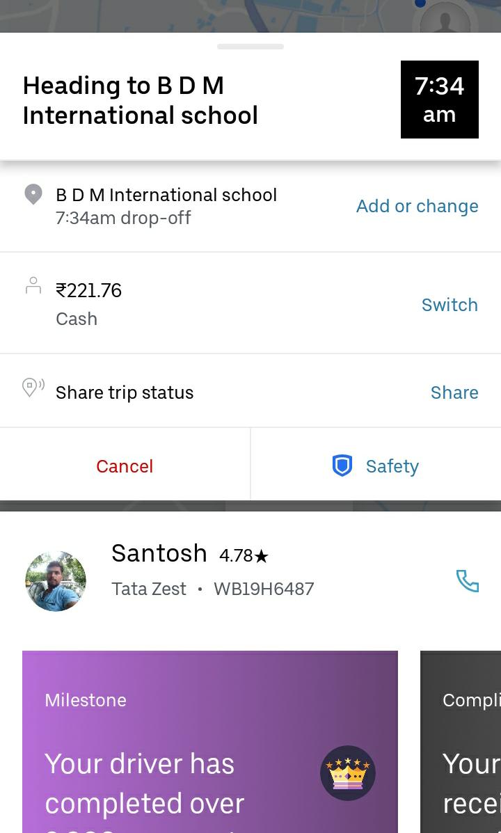 @Uber_Support @Uber Very unfortunate to inform that d present ride as per attached screenshot below driver has refused to start the AC at Kolkata. I need d amount to be refunded due to incomplete vehicle & not providing the service but charges taken full. Very bad service ??