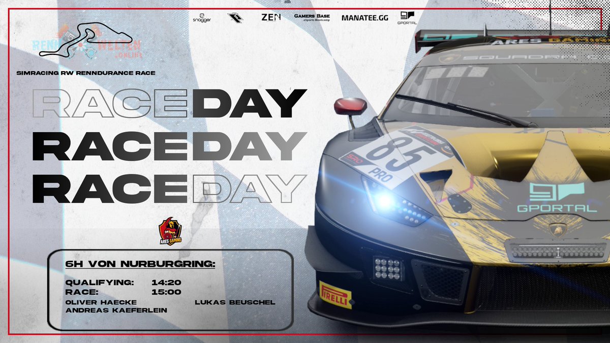 Saisonauftakt - 14:20 Uhr - RW RennDurance

Lauf 1 - 6h vom Nürburgring 🇩🇪

📺 twitch.tv/rennwelten_onl…

#AhuAres 🏎️💨 rennwelten.online