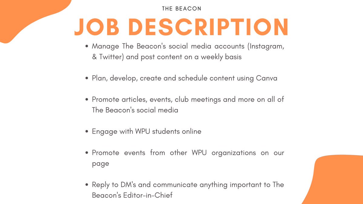 The WPU Beacon tweet media