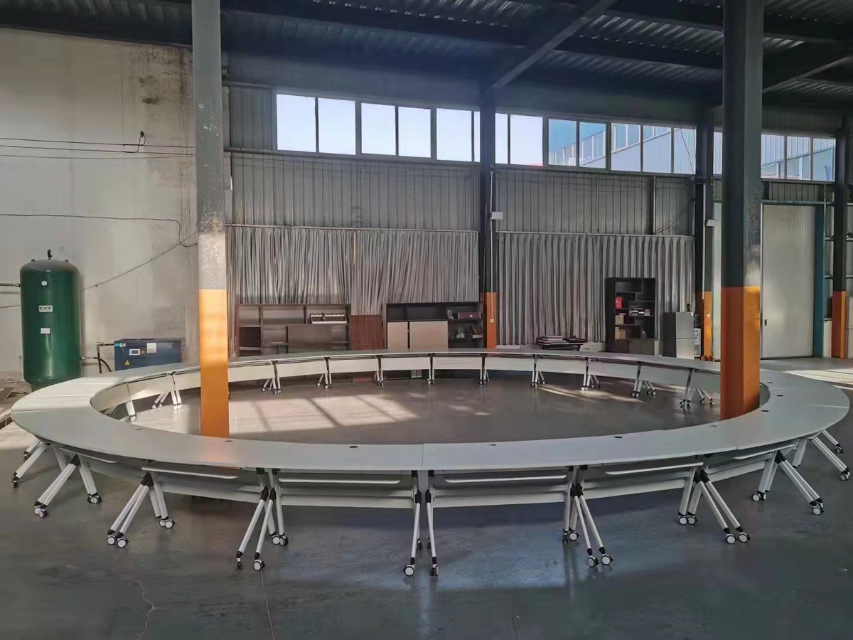 feite_pu's tweet photo. Customized ten-meter diameter round conference table completed. https://t.co/yzdBnJ8t7r