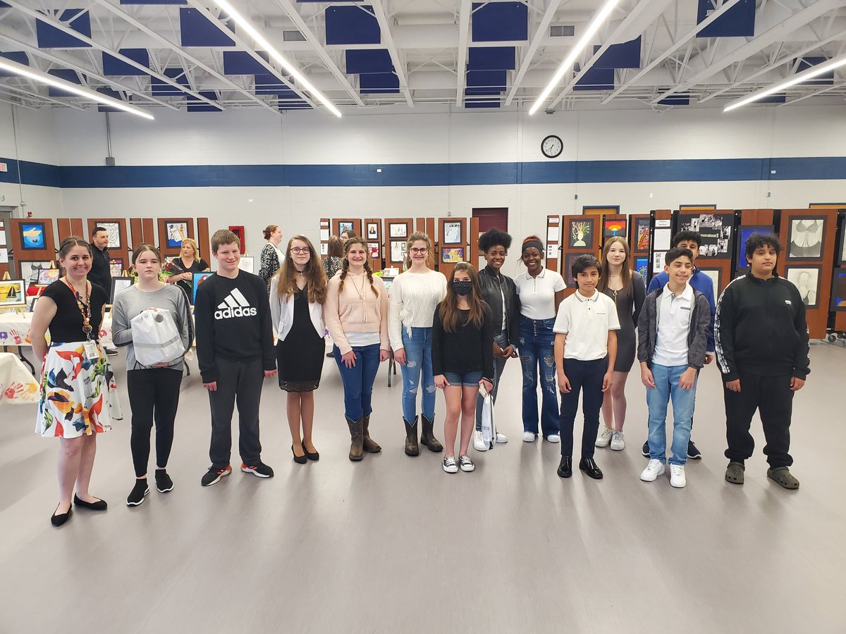 MsFarnesi's tweet photo. We had a wonderful turn out for our @ISD109 Art Expo! So proud of all these amazing kids!! Their art is amazing! #arted https://t.co/VQ8Riwbo1E