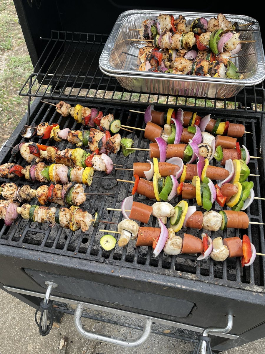frankchavez22's tweet photo. Ranger Pitmasters enjoyed chicken and sausage kabobs. Students learned the importance of how to avoid food cross contamination. #pitmasters #rudder https://t.co/Ei8C72ahxh
