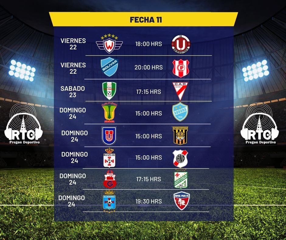 radiortc's tweet photo. 🗓ROL DE PARTIDOS 
🏆 #DivisionProfesional 🇧🇴 https://t.co/hqacXl76K6