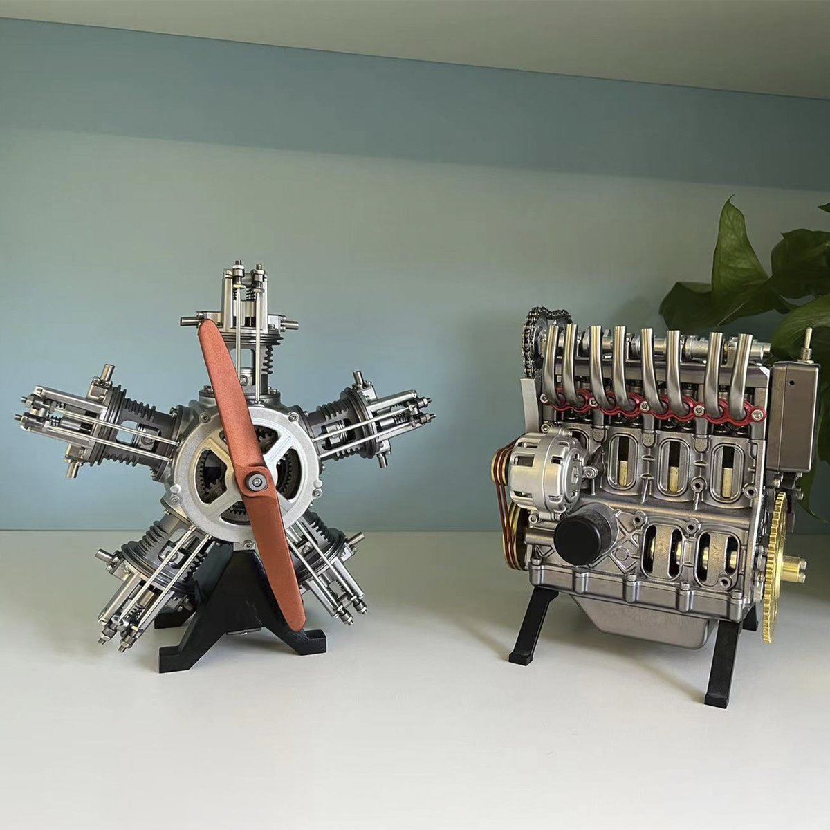 enginediyshop_'s tweet image. Aircraft five-cylinder radial engine model kits, with extremely textured metal parts, bring you all knowledge about the wonderful world of mechanical engineering in an immersive environment. You will start a great project to build your own aircraft engine.#enginemodel #engine
