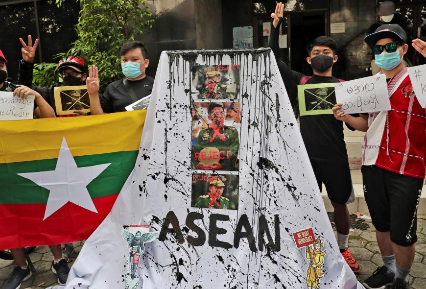 PearsonElaine's tweet photo. It's been one year since ASEAN’s much-lauded ‘5-Point Consensus’ on #Myanmar. 

It's time to admit it's been a failure, the junta has not fulfilled its pledges &amp; we need meaningful steps towards pressing the junta to end human rights violations. https://t.co/FnFfikWAWN https://t.co/lxRGL83Zu3