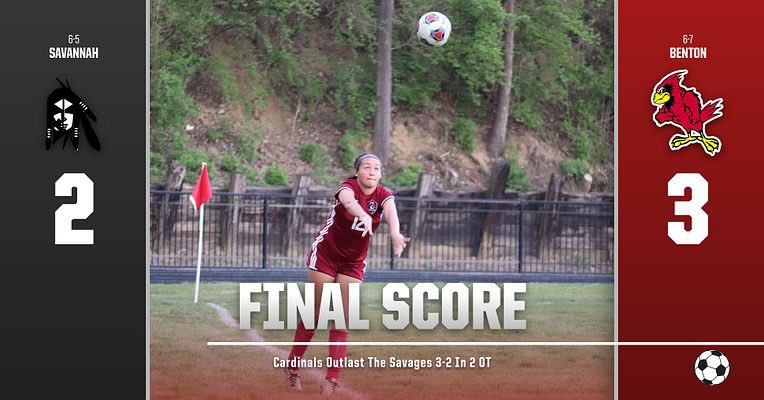 The Benton Cardinals played an action-packed game against the Savannah Savages and came out victorious 3-2 in 2 OT!

The Cardinals will rest up over the weekend, then be back in action on Monday, April 25th on the road against the Platte County Pirates.