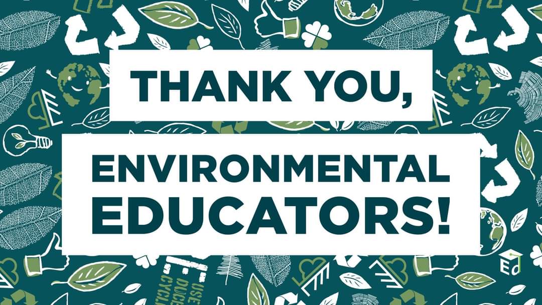 We don't take our environmental educators for granite! ⛰️ They leaf 🌿 a big impression on students by teaching them to protect & appreciate nature. 🌲 
#ThankYouThursday #EnvironmentalEducationWeek