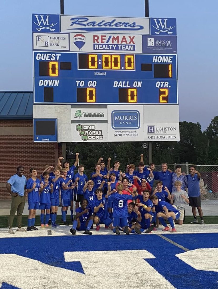‼️HISTORY‼️ 

⚽️Boys Soccer team⚽️ defeats Marist 1-0 on a last minute game winning goal… to advance to the first 
ELITE 8 IN SCHOOL HISTORY‼️‼️‼️ 

Huge win for Coach Nate Smith and the WLHS soccer program🔥🔥