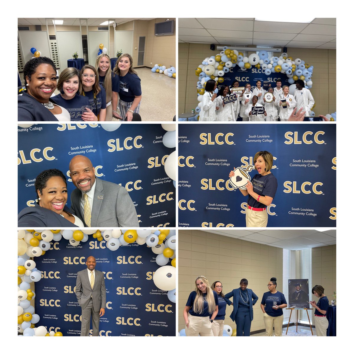 tlwmoore's tweet photo. What an awesome “Coffee with the Chancellor” event, celebrating @DrVincentJune during the 6th @southlacc Chancellor’s Inauguration events!⭐️💙⭐️ #SLCCINAUGURATION #EverydayExcellence #DrJ https://t.co/KbepOHq3HK