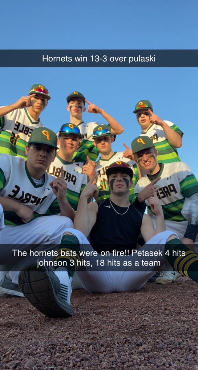 Green Bay Preble beat Pulaski 13-3 behind four hits and an RBI from Jake Petasek