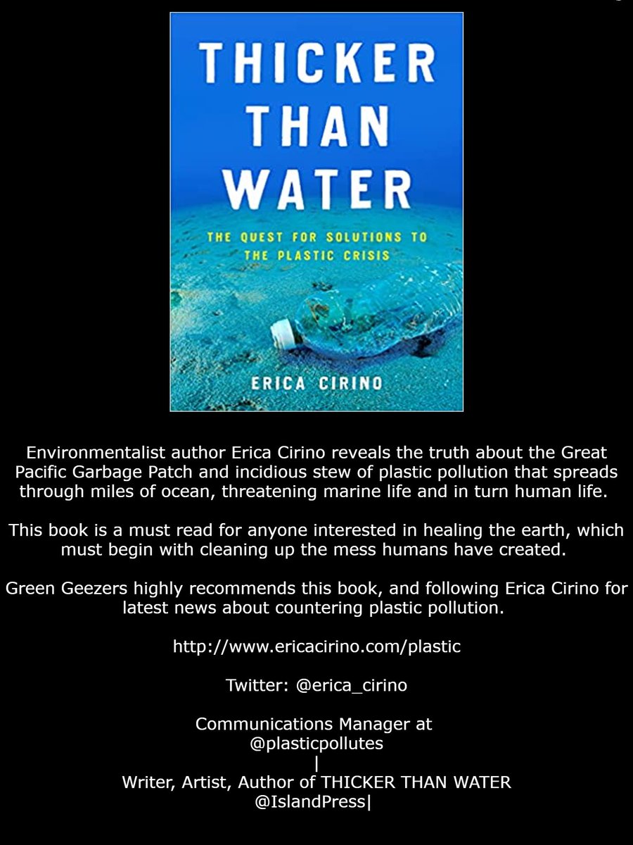 Excellent, informative book. Check it out. Follow @erica_cirino  And look for more info about plastic pollution at @plasticpollutes  #GreatPacificGarbagePatch #plasticpollution #microplastic  #nanoplastic #ocean