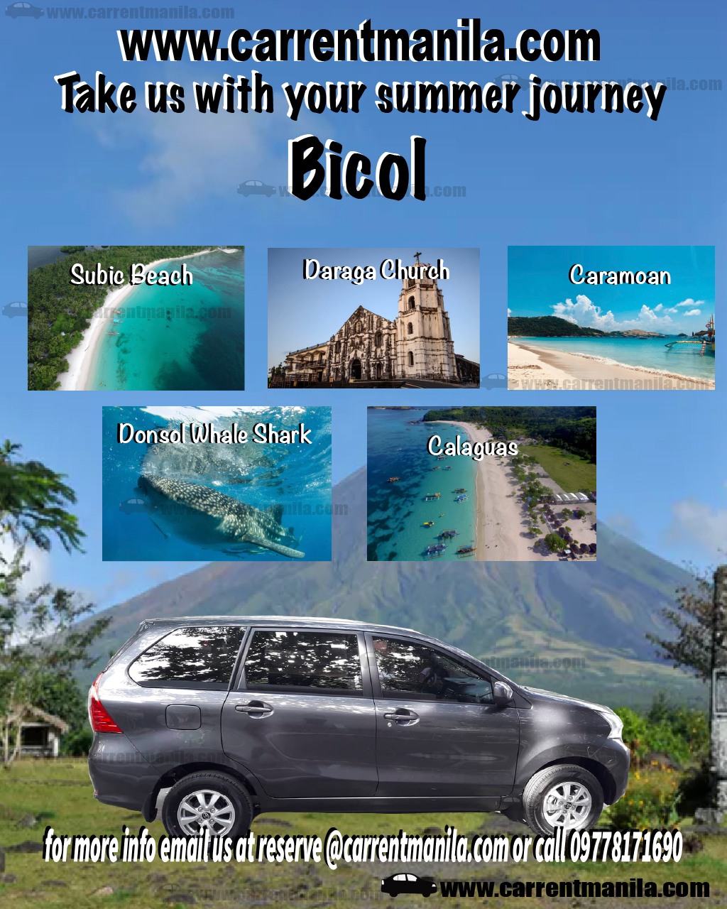 car rental manila on Twitter: "Bicol anyone? why not take our 7 seater