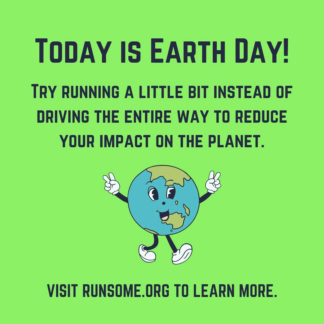* E A R T H  D A Y *

The theme is ‘Invest In Our Planet’! Support the <a href="/RunSomeHQ/">RunSome</a> campaign and choose active travel over other forms of transport.
🌎
Join the #runningmayors today and run some of your journeys!
🌎
Share your stories using the hashtags #earthday #runsome 
🌎