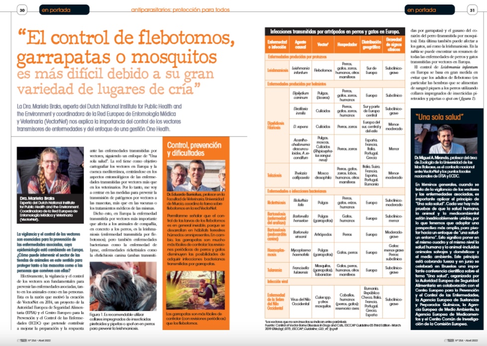 MAMirandaTweet's tweet photo. Muy contento de haber contribuido como enlace de #VectorNet en España en @EspeciesPRO junto a M. Braks y E. Berriatua a la difusión de las actividades de la red colaborativa más importante en Europa sobre vectores de enfermedades, con el apoyo de @ECDC_EU @EFSA_EU @Animals_EFSA https://t.co/CrtbddeBf5