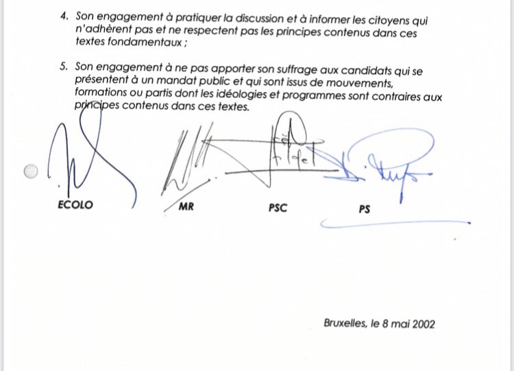 Bref, le président du MR ne respecte pas le code de bonne conduite du MR.