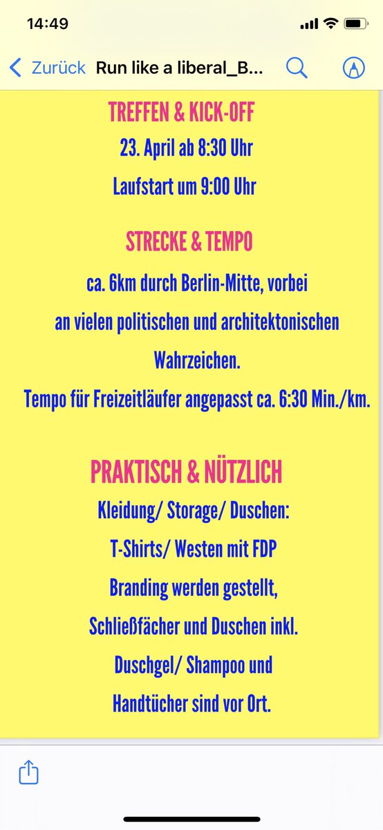 Wir laufen wieder! Auf dem <a href="/fdp/">FDP</a> #bundesparteitag T-Shirts und Duschen werden gestellt - dann gehts frisch an die Arbeit! Wer ist dabei? <a href="/fdpbt/">Fraktion der Freien Demokraten</a> <a href="/fdp_berlin/">FDP Berlin</a> <a href="/jillwint2018/">Jill Wintermeyer</a> <a href="/FDP_SH/">FDP Schleswig-Holstein</a> <a href="/fdphh/">FDP Hamburg</a>