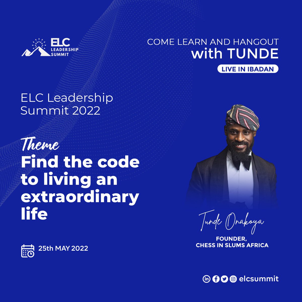 elcsummit's tweet photo. The clock is ticking, and there are just few days left to secure your reduced-priced ticket to our 2022 #ELCSUMMIT22! Tap into the mindset of the incredible @Tunde_OD and SAVE NOW at https://t.co/dMmUJEyJEo https://t.co/ap2bbpG5JT