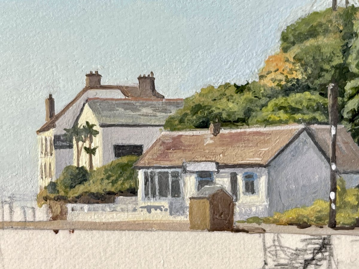 Little buildings on the sunshine ☀️ 
#acrylicpainting #acrylic #painting #landcapepainting #artist #cornwall #cornwallcoast #cornwallartist #cornwallart #cornishart #cornishlandscape #alicehole #aliceholeartist