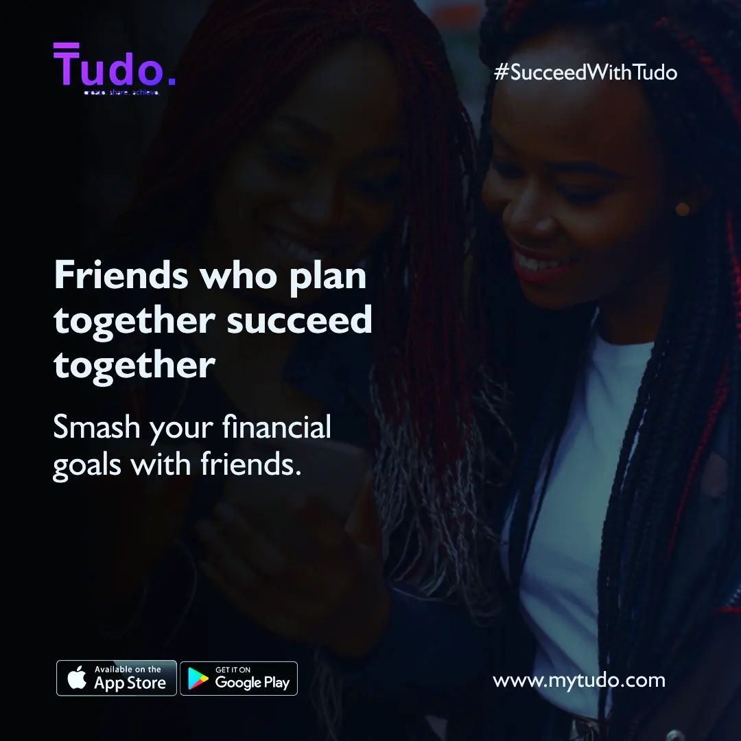 MyTudoapp's tweet photo. Achieving your Financials goals is easier when you do it with friends. Tudo makes this easy for you.

With Tudo, you can create and achieve group financial goals with your friends, family and loved ones.

Create a group goal with friends today on MyTudo.

#mytudoapp #Finance https://t.co/1mnJGhGMbI