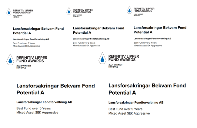 shallenius's tweet photo. Förnyar prenumerationen på årets blandfond över 3 &amp; 5år i klassen aggressiv @Refinitiv / @InsideFinance / @Lipper_Alpha / @LipperLeaders https://t.co/fxc4kp5Dw5