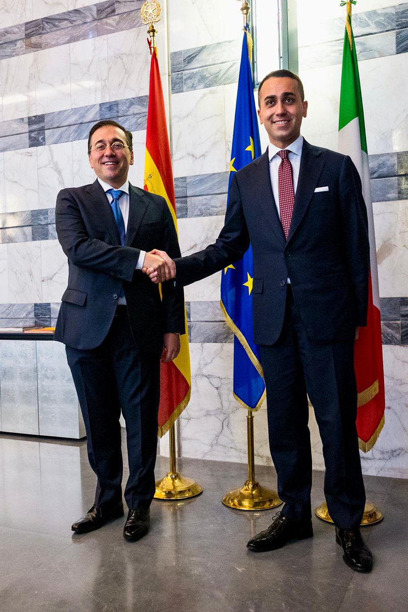 jmalbares's tweet photo. Ottimo incontro con @luigidimaio. Italia e Spagna condividono una visione dell’UE, del Mediterraneo e della sicurezza energetica. Unite di fronte all'aggressione russa. In preparazione al Vertice NATO di Madrid nel quale si dovranno affrontare le sfide aperte sul fianco sud🇪🇸🇪🇺🇮🇹 https://t.co/X17BK5wInu