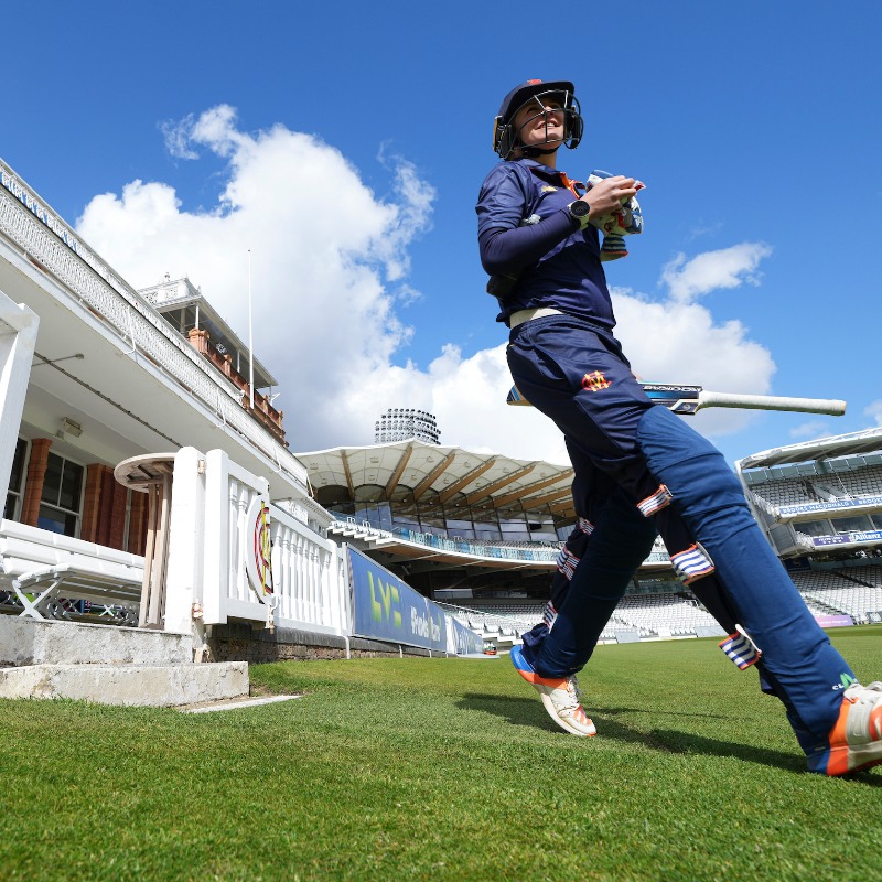 MCCOfficial's tweet photo. MCC Red v MCC Yellow 
MCC Women v @MiddxCCCWomen
MCC Women's Invitational XI v @Sunriserscrick

Three T20s are taking place today on MCC Women's Day at @HomeOfCricket - the first beginning at 9.45am.

Live Commentary ⤵️
