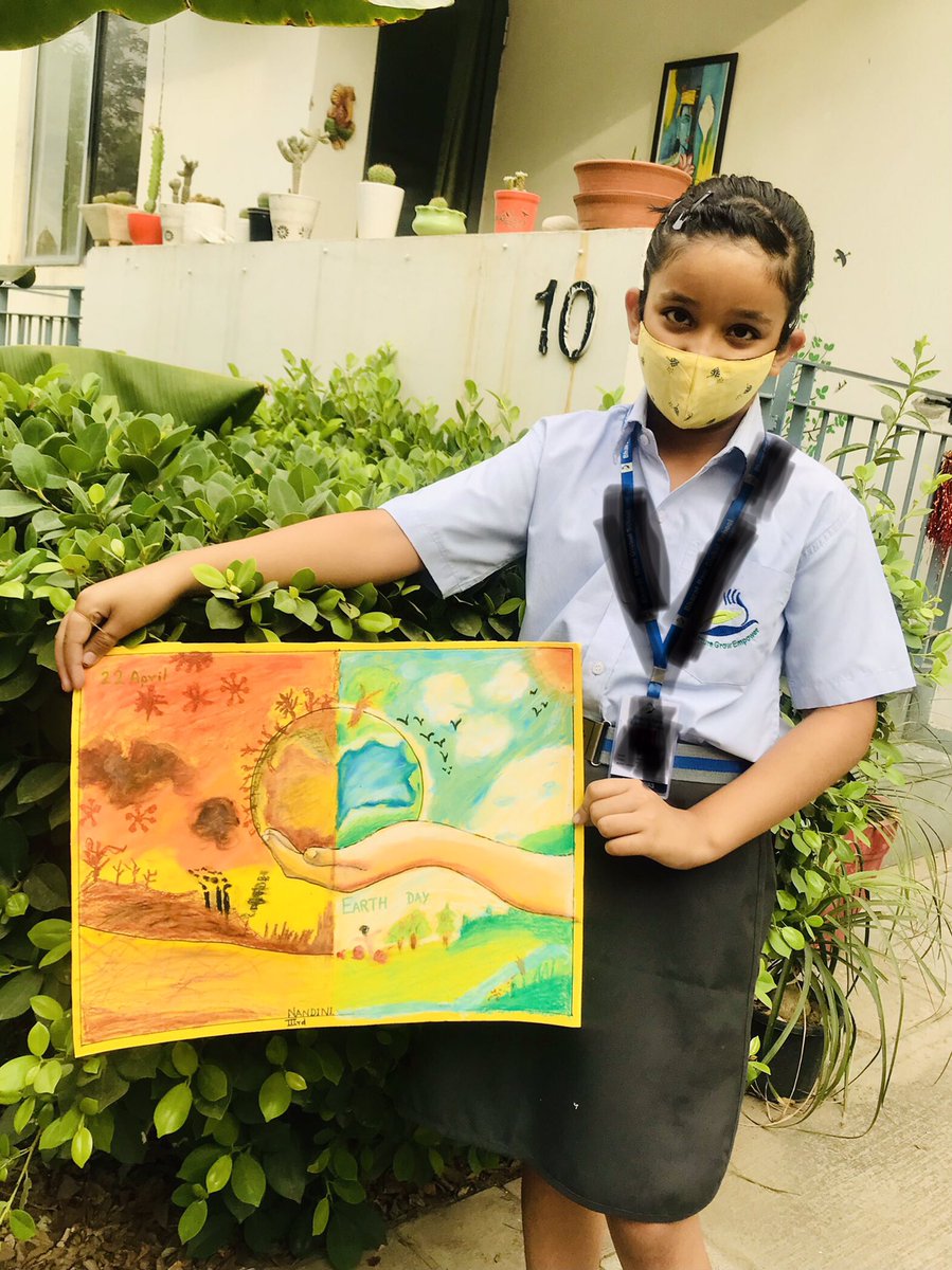 wecares4india's tweet photo. #EarthDay
Kids also understands the danger for nature. #Green_Movement
#LetsProtect @sakshirawat9 https://t.co/YodUQE1ygz