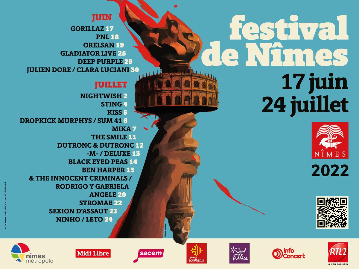 FestivalDeNimes's tweet photo. Here we go again !🙌

👉Rendez vous du 17 Juin au 24 Juillet 2022, pour une édition 2022 exceptionnelle! 

Plus qu’un rdv, c’est bien une promesse : en 2022, à 20 reprises, on vous fait tout oublier...😉

Infos et résas sur https://t.co/CboHUnR4ex https://t.co/gVXTaeBpXs