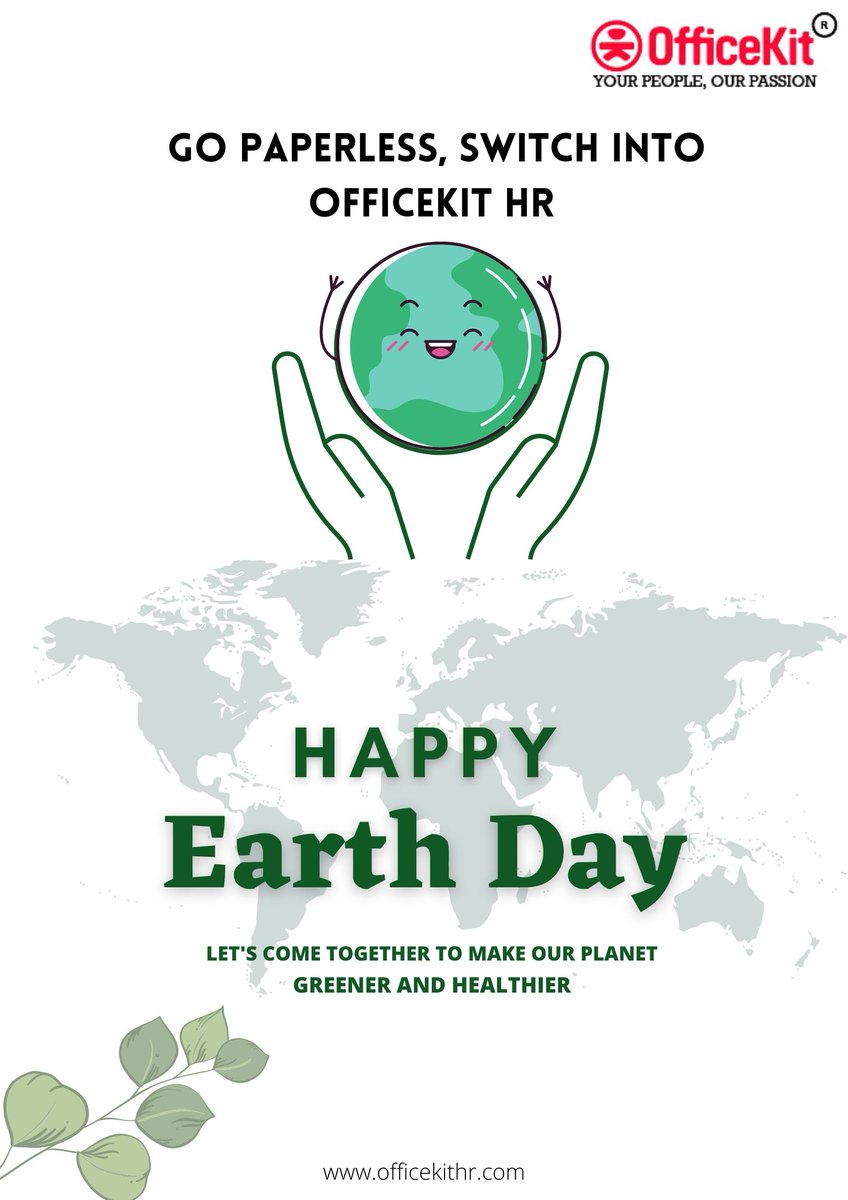 Officekit's tweet photo. World Earth Day 2022

#WorldEarthDay #EarthDay2022 #OfficeKit #OfficeKitHR #HRSoftware #HRMS #HR https://t.co/kulcRwrKID