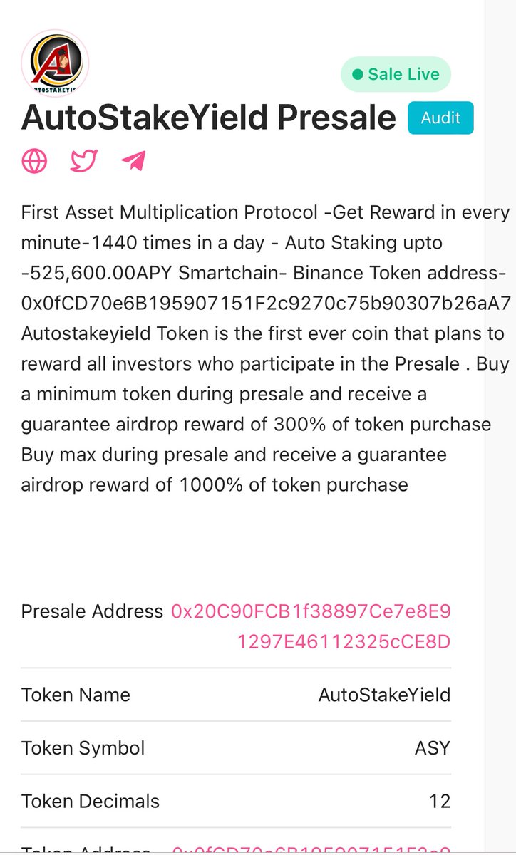 AsyToken's tweet photo. AsyToken presale is now live 🔥 , buy using the link 👉 https://t.co/TU4joUudpG https://t.co/nAMQrTzEo8