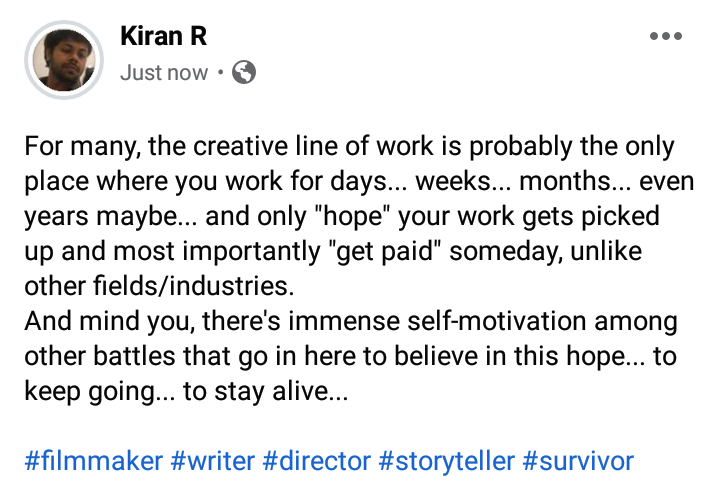 thekiranr's tweet photo. #UntoldFacts
#Filmmaker #Writer #Director #Storyteller #Survivor https://t.co/3YnM1c9T27