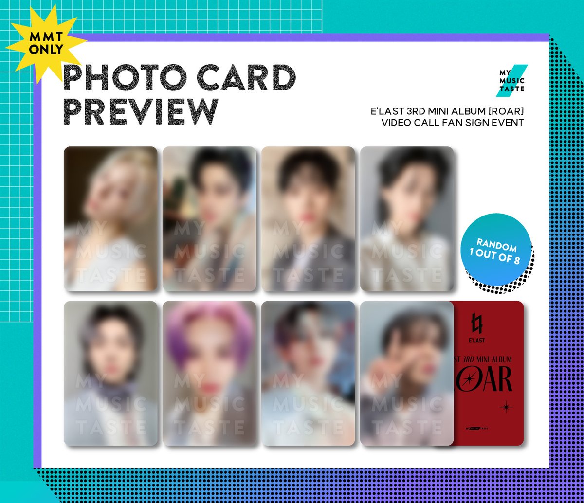 _mmtshop's tweet photo. #ELRING! You get the first sneak peek👀at the MMT exclusive photocard!🎴

Buy E'LAST 3RD MINI ALBUM [ROAR] to get yours!
👉https://t.co/7KosjvBKYy 

🗓️Available until April 26, 11:59 PM (KST)
📲Join the GLOBAL VIDEO CALL EVENT now!

#ELAST #ELAST_Fansign with #MMTShop https://t.co/ilScj5XZ1V