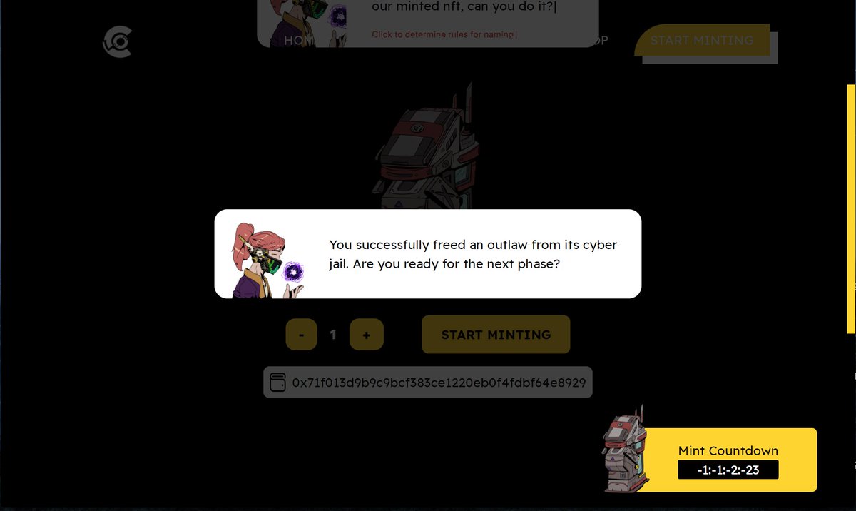 m4dbunny_'s tweet photo. Minted as an OG in @_CyberOutlaws LFGGG 🔥🔥🔥

#FreeTheOutlaws #CyberOutlaws #NFT #NFTCommunity https://t.co/Qi6d0uqr6S