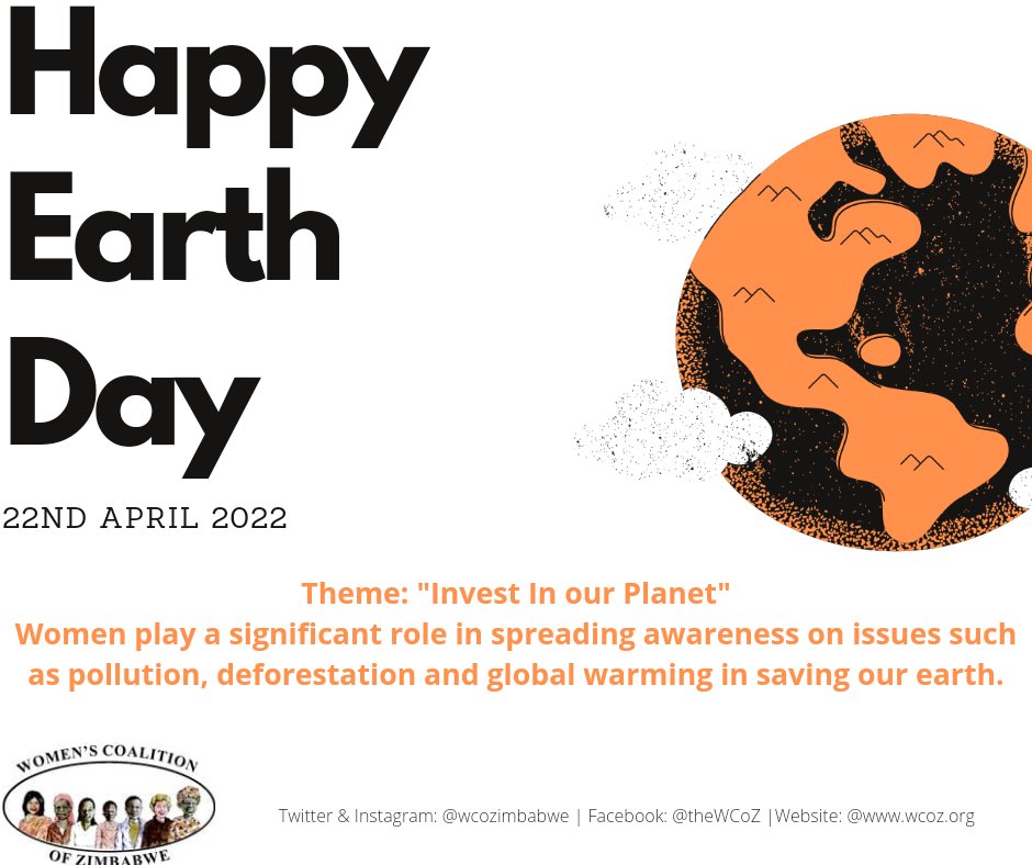 Today, together with the rest of the world "Earth Day" and recognise the role of women in working towards elimination of all activities that are harmful to the earth.

#EarthDay2022 
@AllForClimateAc #SDG13