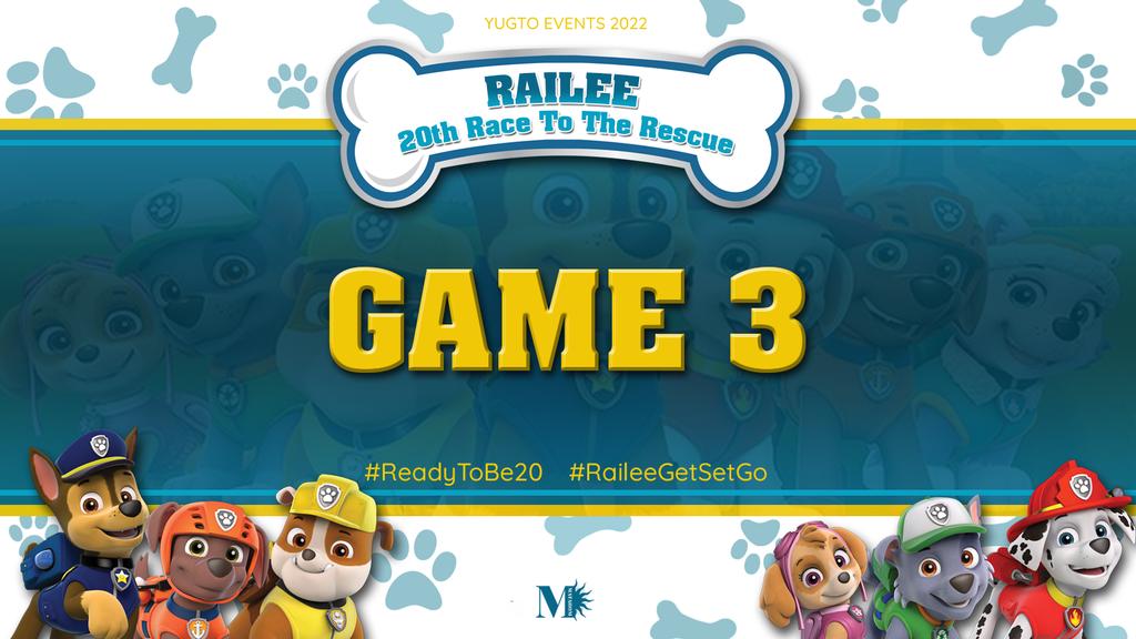 2OTHRACE's tweet photo. ㅤ ͏͏
 ͏͏
                        ʕ˵• ᴥ •˵ʔ
                     ς( RAILEE )っ
           20th Race to the Rescue

                   🐾 GAME 3 🐾
 
                   #ReadyToBe20
                 #RaileeGetSetGo
          #PatungoSaBagongYugto

͏͏
ㅤ https://t.co/Yk5pl24iWU