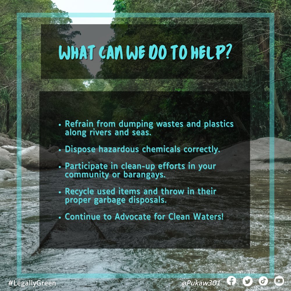 Pukaw2022's tweet photo. LET'S PROTECT OUR WATERS!
Study shows that all illnesses are attributed to polluted waters for about 31%. Let's advocate for clean waters.
#PROTECTTHEWATERS
#LEGALLYGREEN https://t.co/hWNz2qXTRC