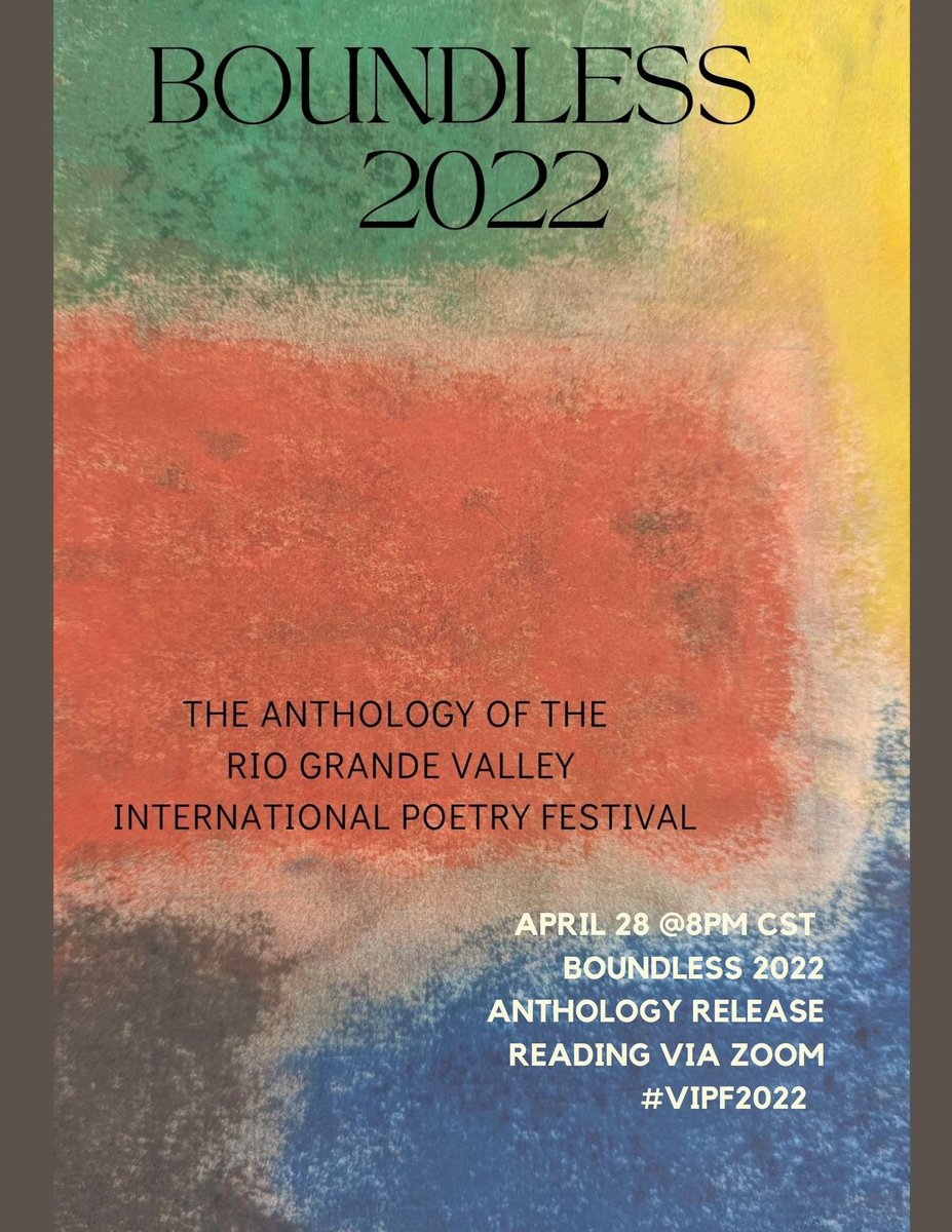 rgvipf's tweet photo. ONE WEEK AWAY FROM THE Rio Grande Valley International Poetry Festival

REGISTER FOR ALL EVENTS @ https://t.co/6LhSBW733I

SEE SCHEDULE OF EVENTS @ https://t.co/ezmSH8HDbm

#vipf2022 @TheSpokenMind @XanathCaraza https://t.co/rlteHFaxRV