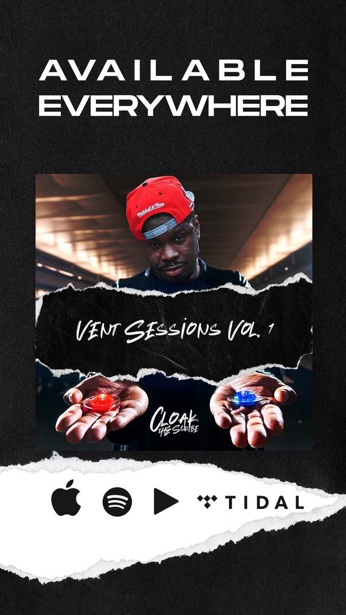 cloakthescribe's tweet photo. #ventsessions (volume 1) available everywhere https://t.co/H0p3hwgl58 https://t.co/xHikekIflM