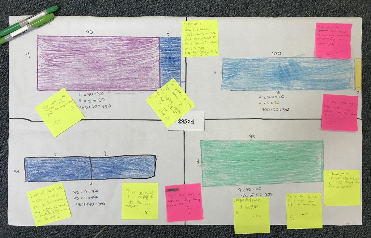 _AmeliaOBrien's tweet photo. G4 exploring, unpacking & creating #maths proofs from @joboaler #MindsetMathematics with #strategy & #operations connections. Great way to emphasise importance of relationship - visual & numerical approaches. #numberfacts #visualising #feedback #revision #pypchat #inquirymaths https://t.co/Aw8pAnZqtH