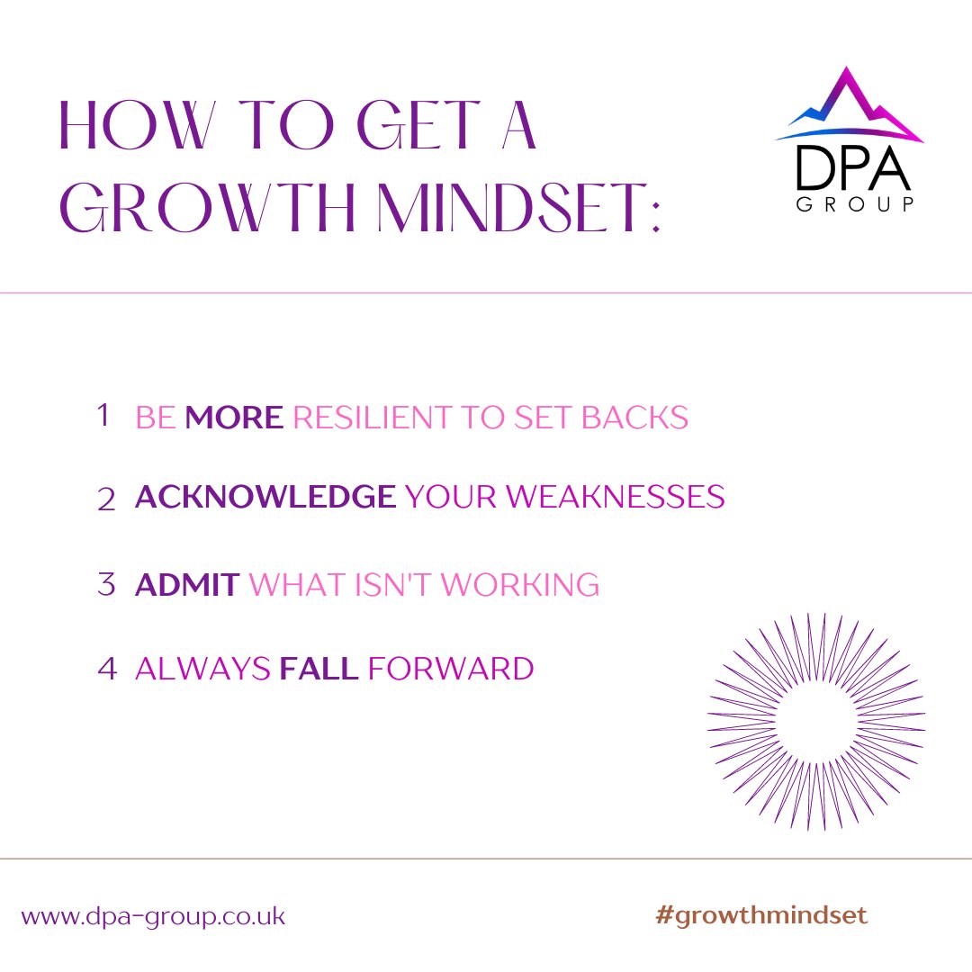 group_dpa's tweet photo. Stuck with a Fixed Mindset?
We can help you move from fixed to a growth mindset

Speak to one our experts to get you started! 

☎️ 02920 091092

#dpagroup #mindsetchange #mindsetgrowth #fixedmindset #business #consultants #growthexperts #entrepreneur #knowledge #success #guidance https://t.co/MjN5rsRjOa