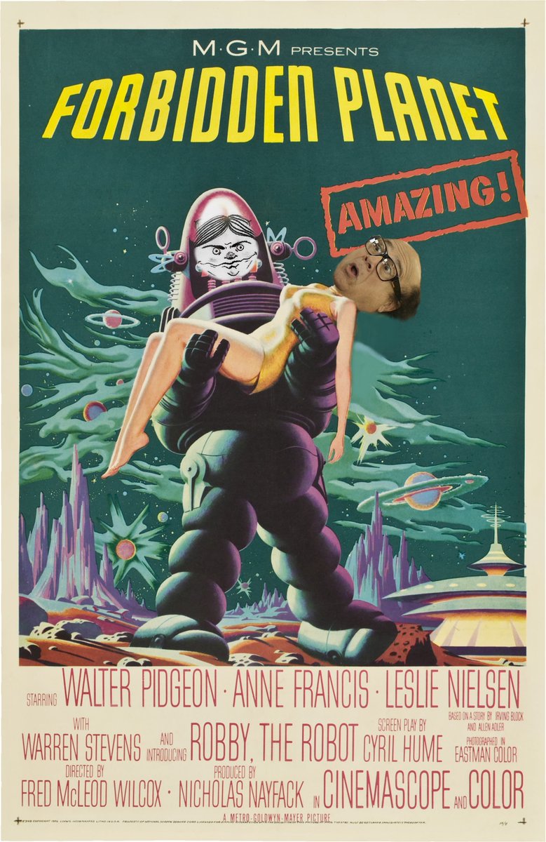 🤖#Podcast🦖

#ForbiddenPlanet

-How did the Krell all perish in a single night?

-Would we have the power to stop our evil selves?

-Does Robby, The Robot deserve an Oscar?

We answer these questions and more!
with: Allison Green

podcasts.apple.com/us/podcast/rob…