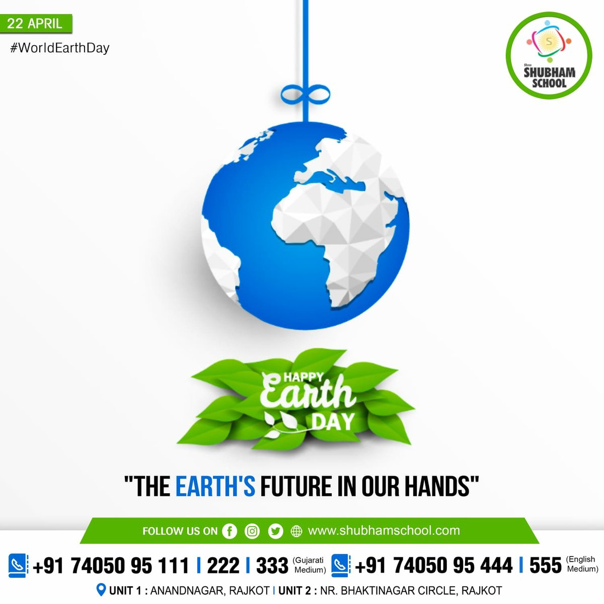 Happy World Earth Day !! 🌎 'The Earth's Future In Our Hands' #WorldEarthDay #WorldEarthDay2022 #HappyWorldEarthDay #EarthDay2022 #earth #nature #earthdayeveryday #happyearthday #climatechange #environment #savetheplanet #love #travel #photography #naturephotography #ecofrien