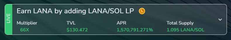 lanaprotocol's tweet photo. Our SOL/LANA Pool is LIVE!! 🎉🎉🍾🍾

Add your LP to earn $LANA now! 
➡️➡️https://t.co/gzyPz67eLN

The rewards will be distributed from 11.00 UTC💰 

Our seeding pools 🤑
▶️SOL Pool
▶️USDT Pool
▶️USDC Pool
▶️SOL/LANA Pool

#LanaFinance powered by @solana https://t.co/2HjDpkkpZc