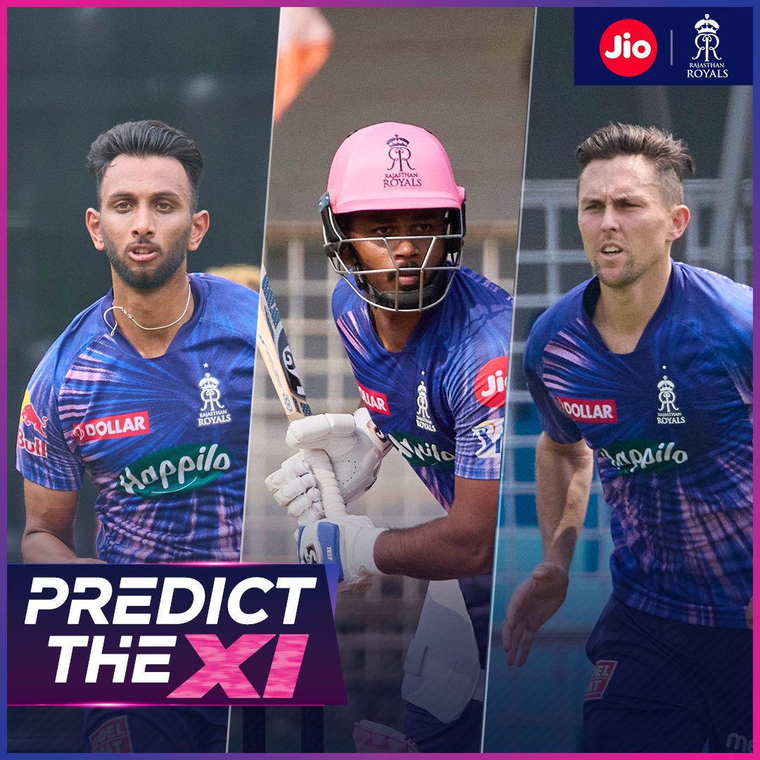 Who’ll be in, who’ll be out - Predict the XI that’ll count. 👊🏻

#HallaBol | #DCvRR | #JioDigitalLife | #JioTogether | @reliancejio