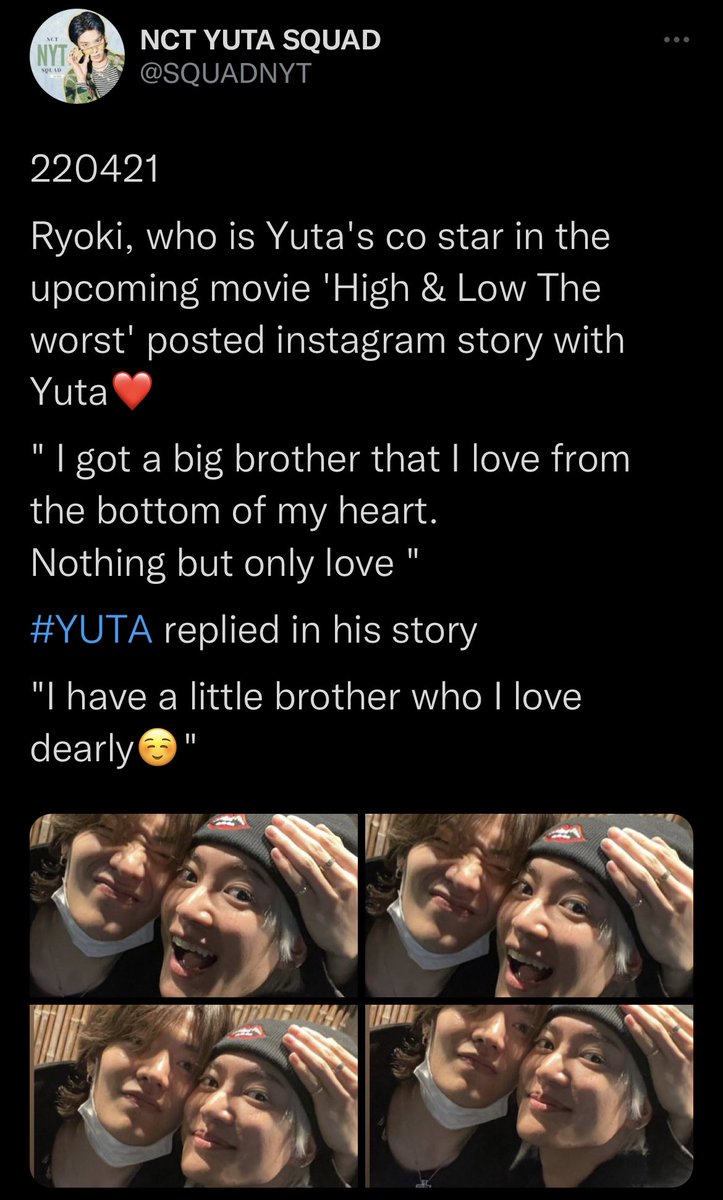 aixchichi's tweet photo. everybody who has came in contact with yuta loves him and have nothing but positive things to say about him 🥹 https://t.co/1yTFwkq1ZV